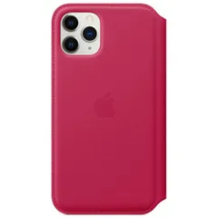 Apple Leather Folio Bookcase Apple iPhone 11 Pro - Raspberry