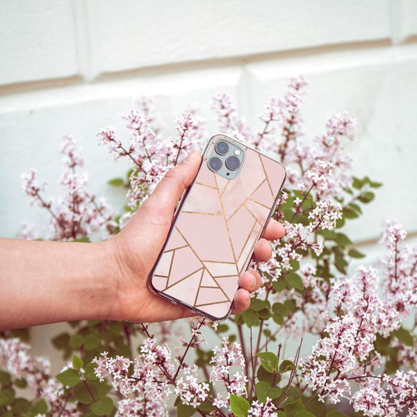 imoshion Design hoesje Huawei P30 Lite - Grafisch Koper / Roze