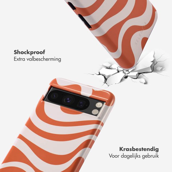 Selencia Vivid Tough Backcover Google Pixel 8 Pro - Dream Swirl Orange