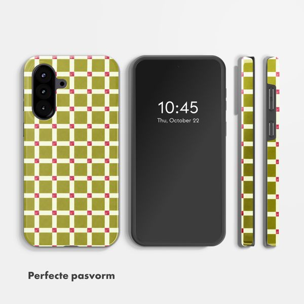 Selencia Vivid Backcover Samsung Galaxy A57 (5G) - Check This Olive