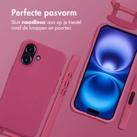 imoshion Color Backcover met afneembaar koord MagSafe Apple iPhone 16 - Raspberry