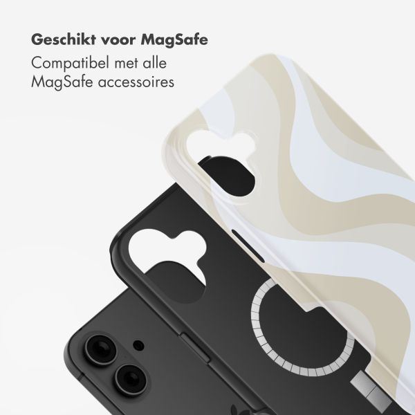 Selencia Vivid Backcover met MagSafe Apple iPhone 16 - Desert Waves Beige