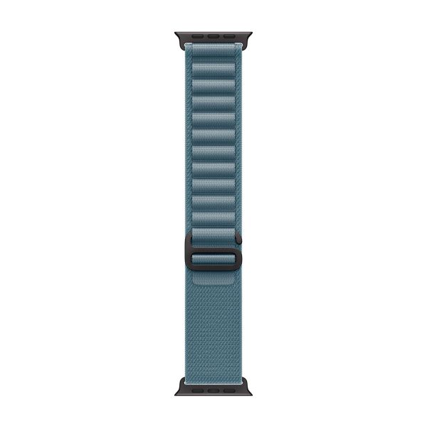 Apple Alpine Loop Band Apple Watch Series 1 - 11 / SE / Ultra (44/45/46/49 mm) - Maat S - Light Blue / Black Titanium