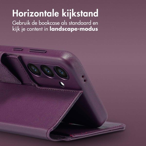 Accezz Leather Bookcase 2-in-1 met MagSafe Samsung Galaxy S24 - Heath Purple