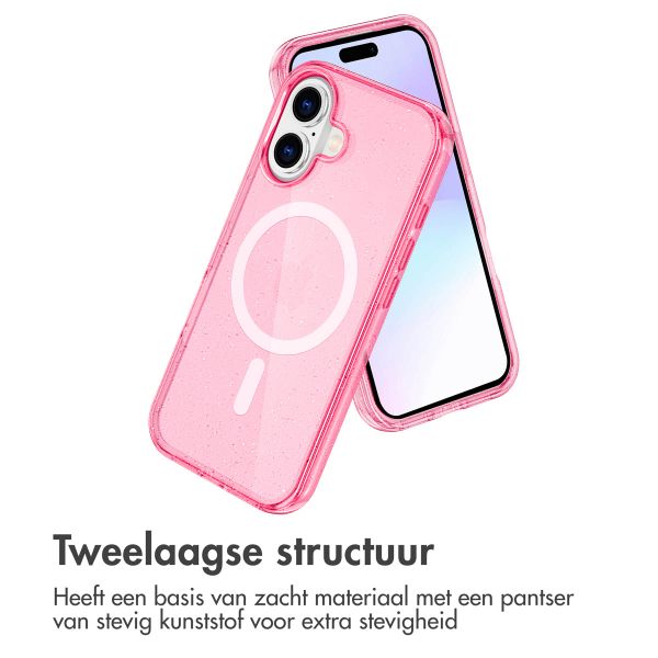 imoshion Sparkle Backcover met MagSafe Apple iPhone 17 - Roze