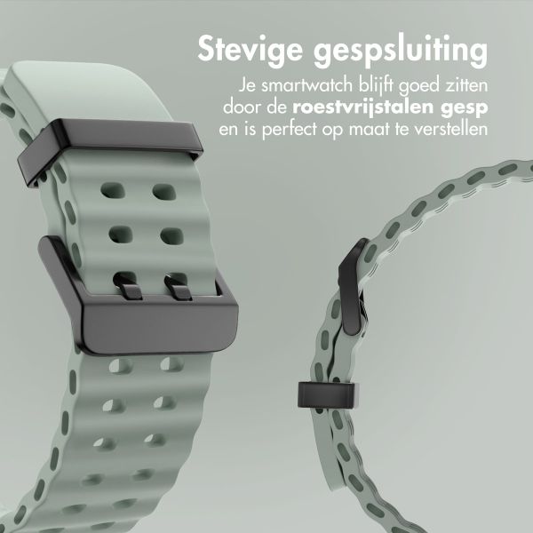 imoshion Ocean Siliconenband Samsung Galaxy Watch Ultra (2024/2025) - Grayish Green