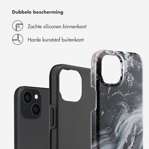 Selencia Vivid Backcover Apple iPhone 15 - Chic Marble Black