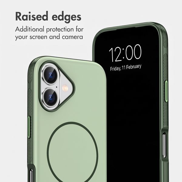 imoshion Colour Back Cover with Thin MagSafe Ring Apple iPhone 17 - Dark Green