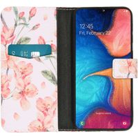 imoshion Design Softcase Bookcase Samsung Galaxy A20e - Bloem - Roze