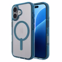 ZAGG Santa Cruz Snap Case met MagSafe Apple iPhone 16 - Clear / Blue