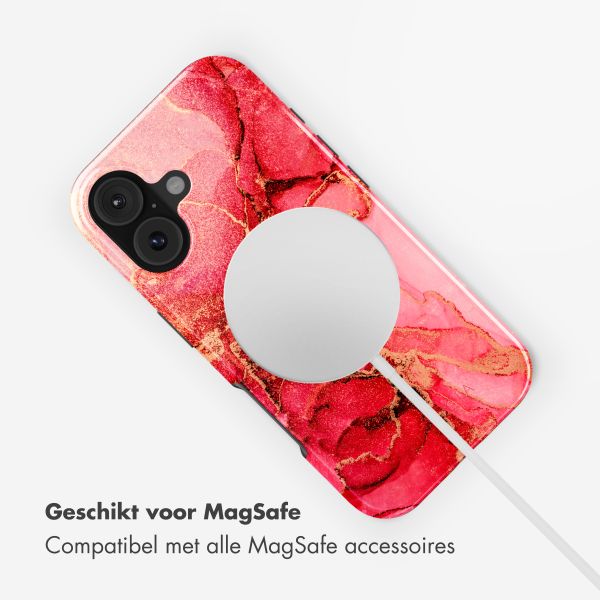 Selencia Vivid Backcover met MagSafe Apple iPhone 17 - Rosy Marble