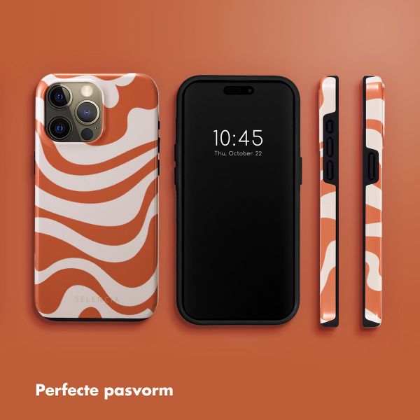 Selencia Vivid Tough Backcover iPhone 15 Pro Max - Dream Swirl Orange