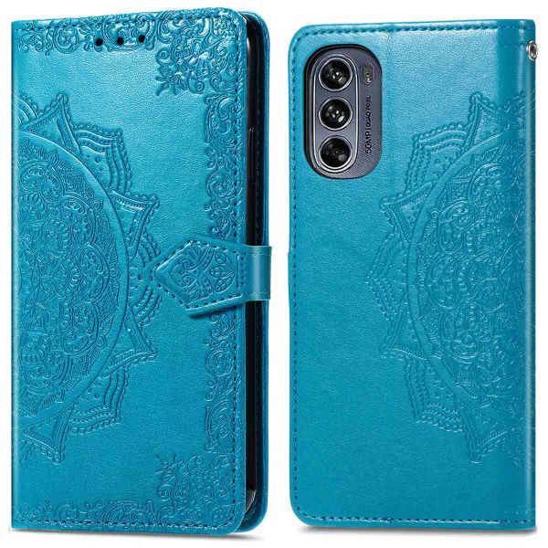 imoshion Mandala Bookcase Motorola Moto G62 - Turquoise