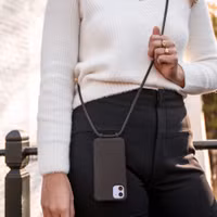 imoshion Color Backcover met afneembaar koord MagSafe Apple iPhone 15 - Black Coffee