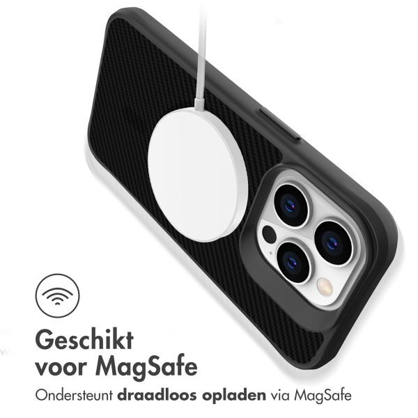 imoshion Rugged Hybrid Carbon Case met MagSafe Apple iPhone 14 Pro - Zwart