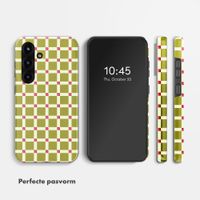 Selencia Vivid Backcover met MagSafe Samsung Galaxy S25 - Check This Olive