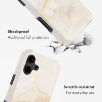Selencia Vivid Back Cover with MagSafe Apple iPhone 16 - Golden Beige Marble