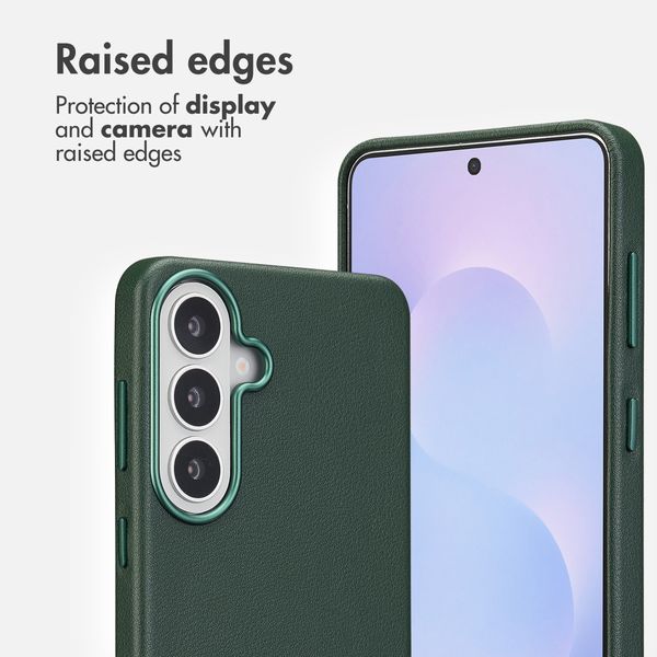 Accezz Leather Back Cover with MagSafe Samsung Galaxy S26 Plus - Cedar Green