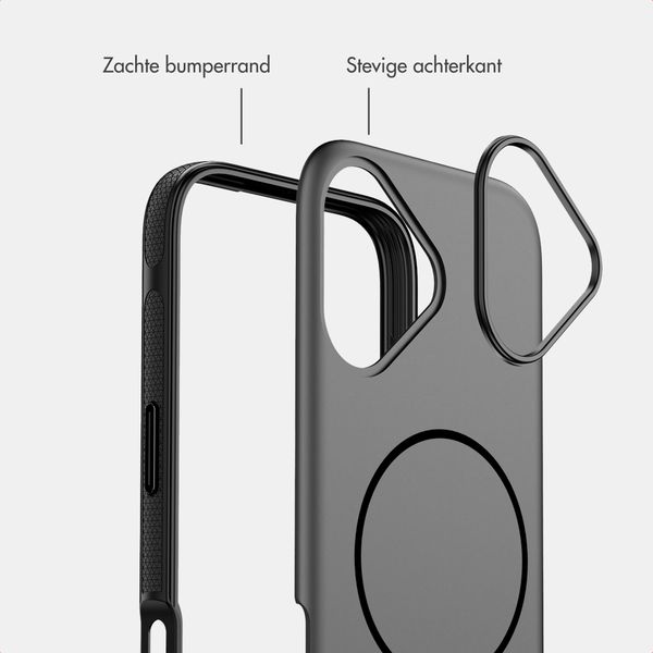 imoshion Color Backcover met Thin MagSafe Ring Apple iPhone 17 - Zwart
