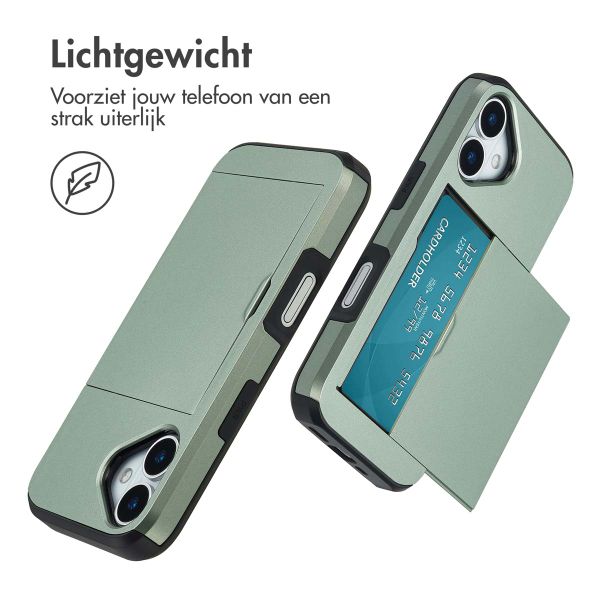 imoshion Backcover met pasjeshouder Apple iPhone 17 - Groen