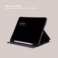 Selencia Vivid tablethoes Apple iPad Air 11 inch (2025) M3 / (2024) M2 / Air 5 (2022) / Air 4 (2020) - Art Wave Black