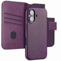 Accezz Leather Bookcase 2-in-1 met MagSafe Apple iPhone 17 - Heath Purple