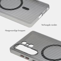Accezz Lite Backcover met MagSafe | Fluted | Samsung Galaxy S25 Ultra - Zwart