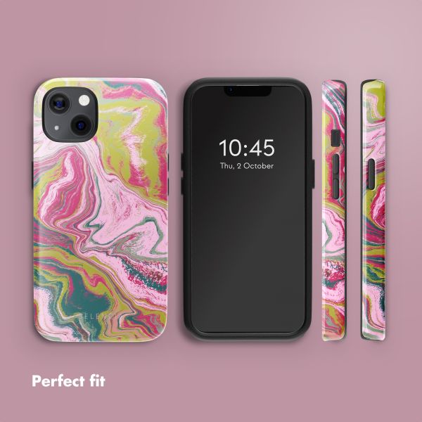 Selencia Vivid Back Cover with MagSafe Apple iPhone 13 - Marble Pink