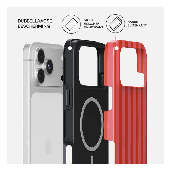 Burga Tough Backcover MagSafe Apple iPhone 18 Pro - Pomegranate