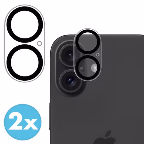 imoshion Camera Protector Glas 2 Pack Apple iPhone 16 / 16 Plus - Zwart