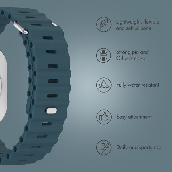 Accezz Ocean band Apple Watch | 38/40/41/42 mm - Abyss Blue