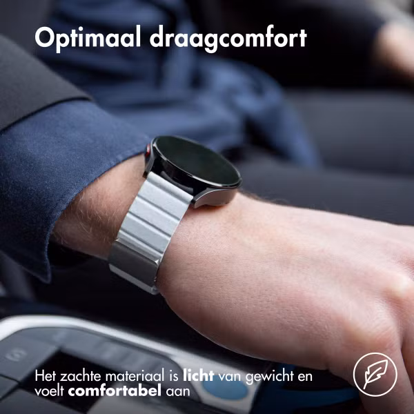 imoshion Magnetisch lederen bandje  - Universeel 20 mm aansluiting - Wit