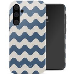 Selencia Vivid Tough Backcover Samsung Galaxy A55 - Wave Vibes Classic Blue