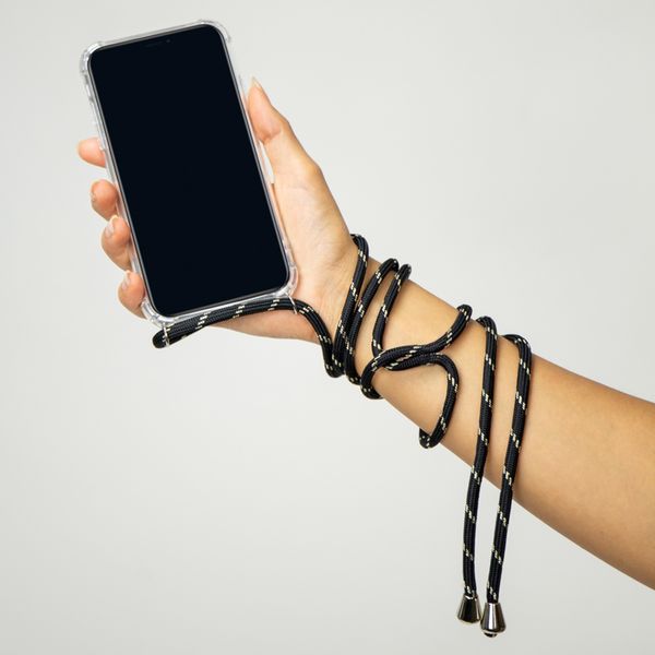 imoshion Transparante Backcover met koord Samsung Galaxy S20 FE - Zwart & Goud