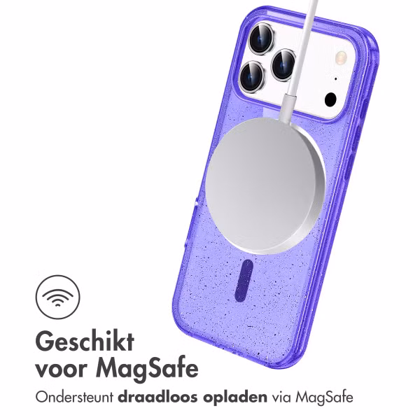 imoshion Sparkle Backcover met MagSafe Apple iPhone 17 Pro Max - Paars