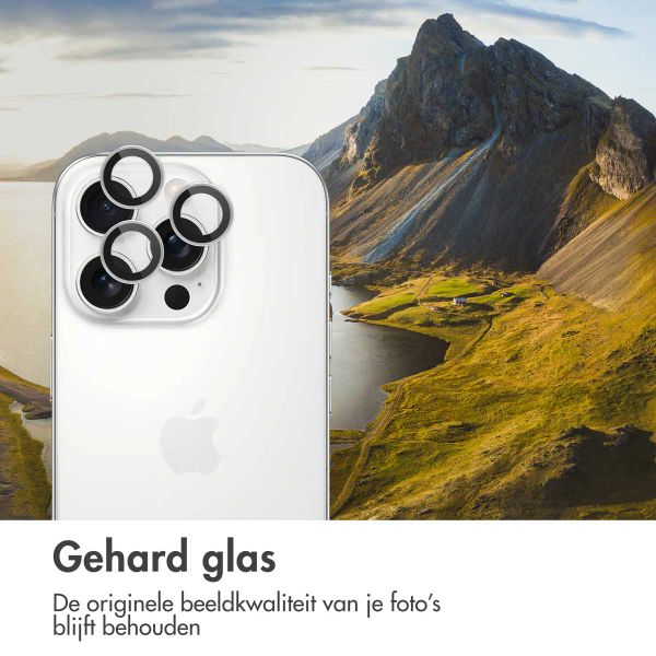 imoshion 2 Pack Camera lens protector Apple iPhone 16 Pro / 16 Pro Max - Wit / Titanium