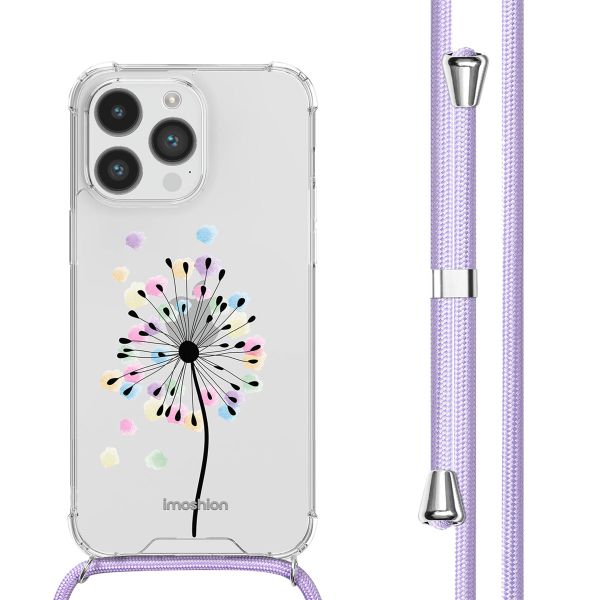 imoshion Design hoesje met koord Apple iPhone 14 Pro - Sandstone Dandelion