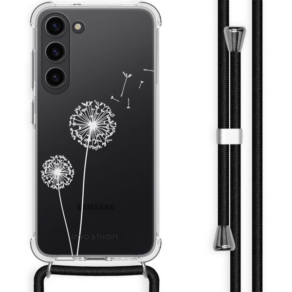 imoshion Design hoesje met koord Samsung Galaxy S23 Plus - Paardenbloem - Wit