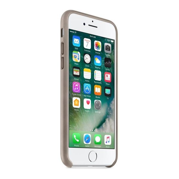 Apple Leather Backcover Apple iPhone SE (2022 / 2020) / 8 / 7 - Taupe