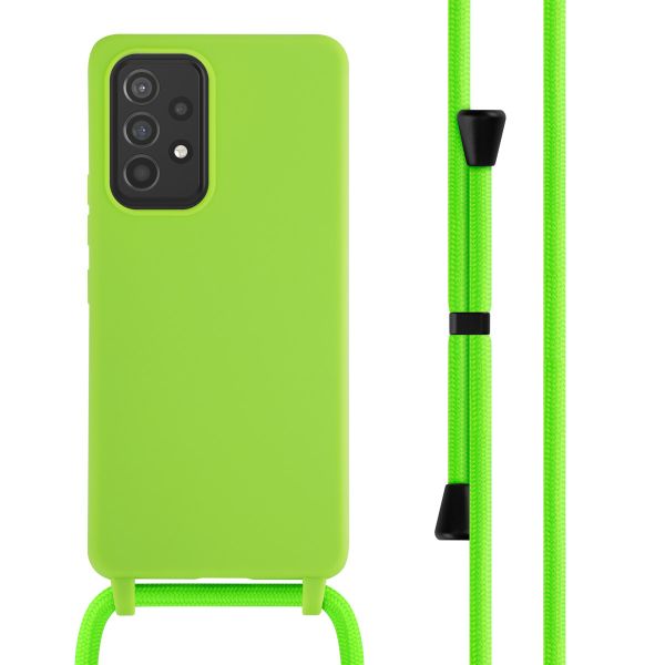 imoshion Siliconen hoesje met koord Samsung Galaxy A53 - Fluor Groen