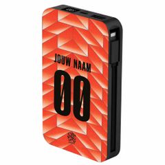 Ontwerp je eigen powerbank 10.000 mAh - Nederlands Elftal '88 - Met geïntegreerde kabels
