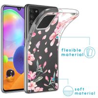 imoshion Design hoesje Samsung Galaxy A31 - Bloem - Roze