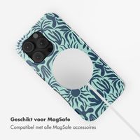 Selencia Vivid Tough Backcover met MagSafe Apple iPhone 16 Pro - Tropical Vibes Light Blue