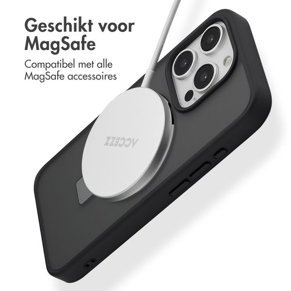 Accezz Ring Stand Backcover met MagSafe Apple iPhone 15 Pro - Zwart