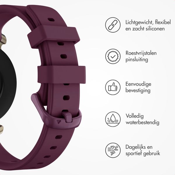 imoshion Siliconen bandje Garmin Lily 2 - Donkerrood