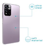 imoshion Softcase Backcover Xiaomi Redmi Note 11 Pro - Transparant