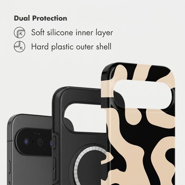 Selencia Vivid Case with MagSafe Google Pixel 11 - Art Wave Black