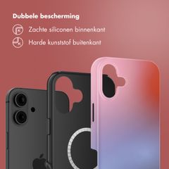 Selencia Vivid Backcover met MagSafe Apple iPhone 16 - Gradient Soft Blush