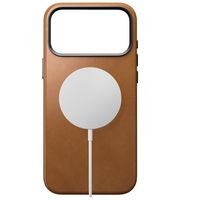 Nomad Traditional Leather Backcover met MagSafe Apple iPhone 18 Pro Max - English Tan