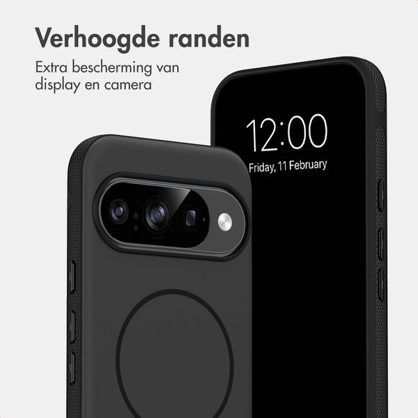 imoshion Color Backcover met Thin MagSafe Ring Google Pixel 9 / 9 Pro - Zwart